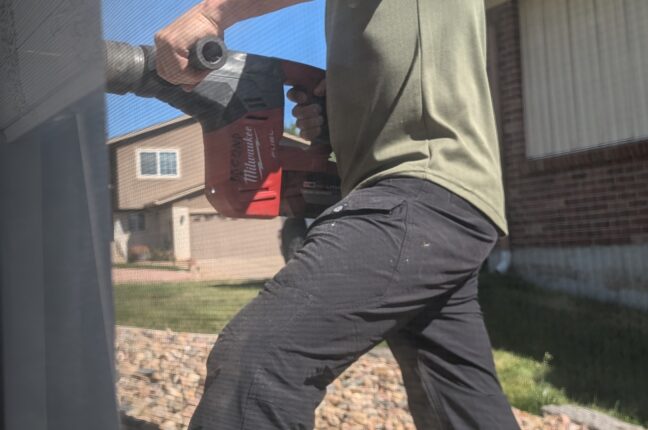 A bronco Breeze installation of a heat-pump