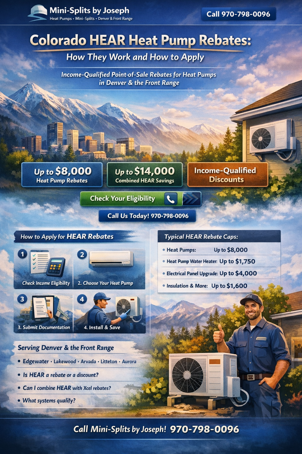 Colorado HEAR Heat Pump Rebate Program - Mini-Splits by Joseph