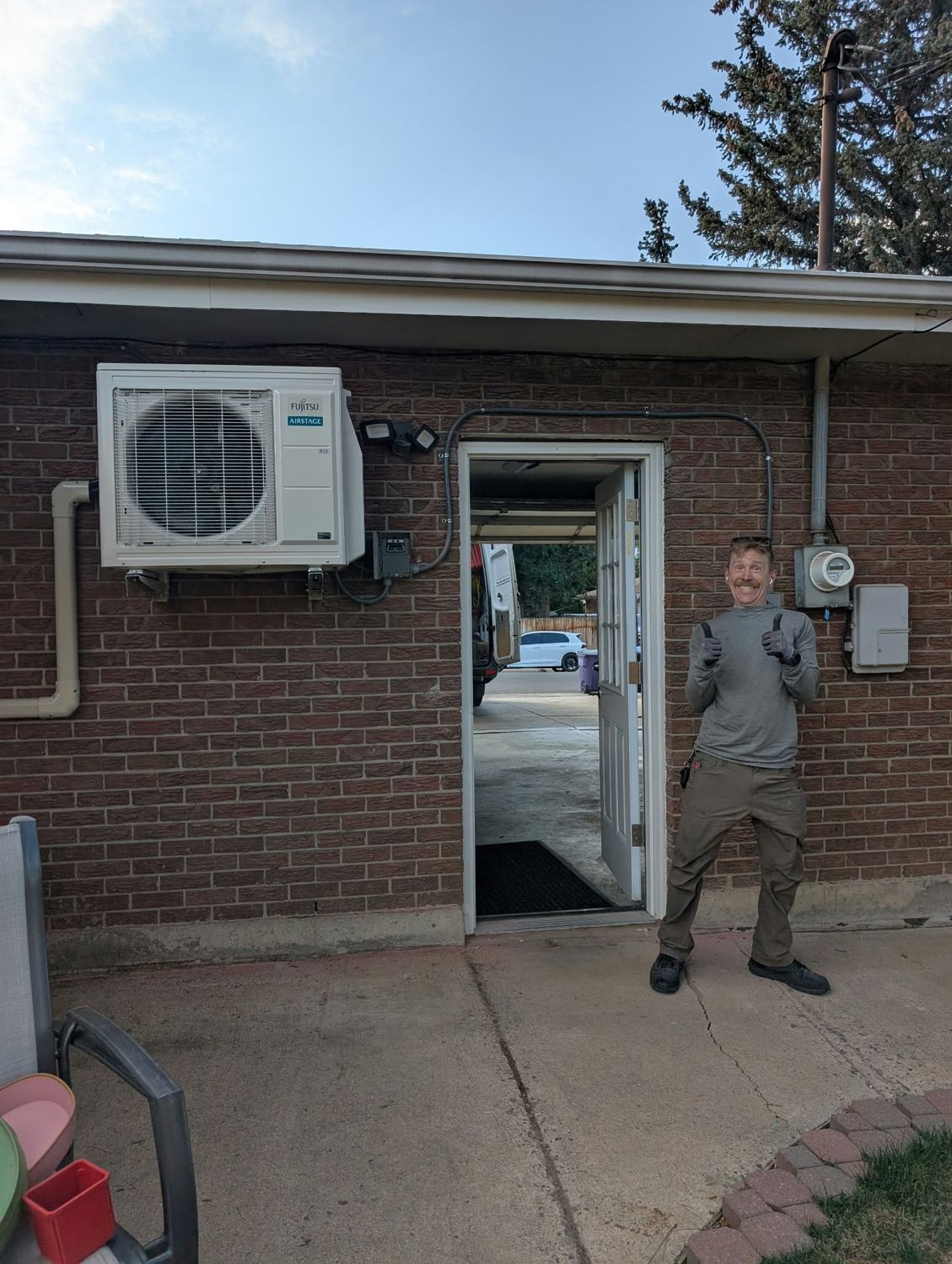 Mini-Splits by Joseph crew on a commercial refrigeration project